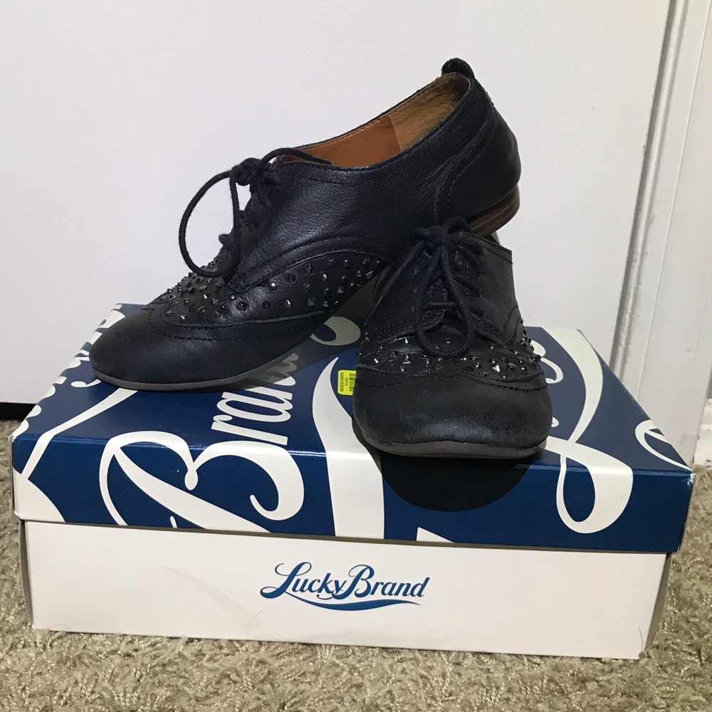 Studded black shoes
